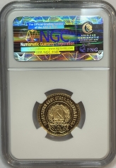 Золотая монета Червонец Сеятель 1980г. ММД в слабе NGC PROOF 69 ULTRA CAMEO